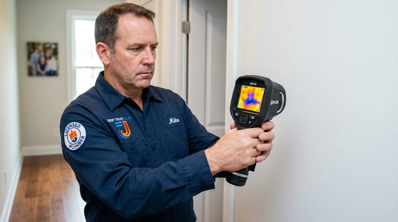 Thermal imaging leak detection by Johns Plumbing LLC in Chicora